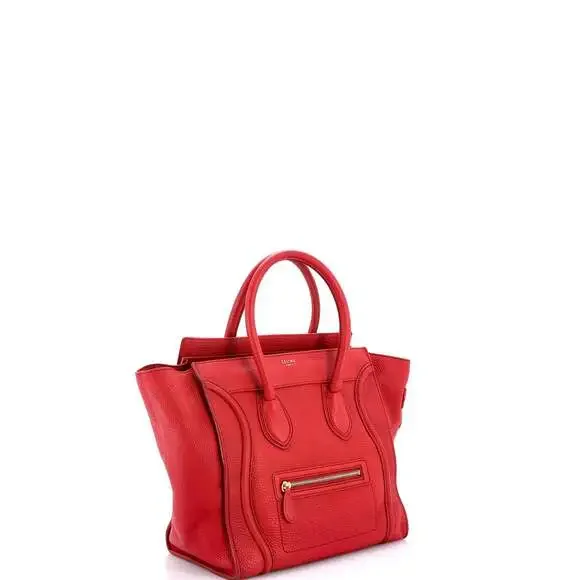 Celine Luggage Bag Grainy Leather Mini #199862C91B - Picture 2 of 9